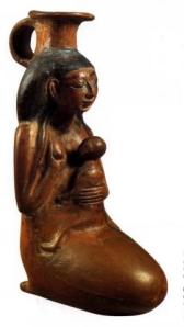 Breastfeeding Woman on Egyptian Bottle